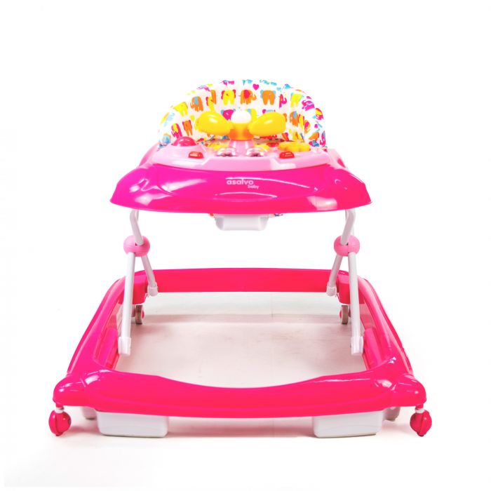Asalvo Baby Walker - Pink Elephant - Image 4