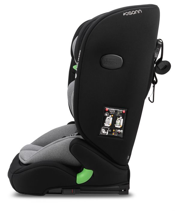 Osann Flux i-Size Isofix R129 Car Seat - Grey Melange: Advanced Safety and Comfort Features for Children - Image 6