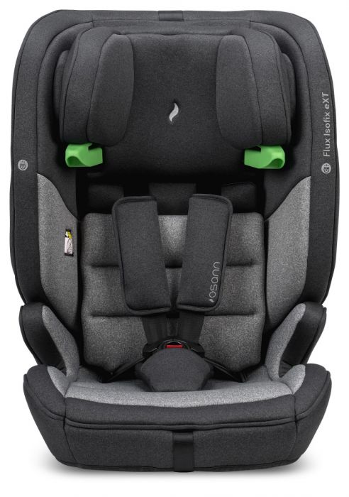 Osann Flux Isofix eXT i-Size Booster Seat - Secure Full Harness Up to 6 Years & 23 kg with NEW Sensor for Easy Installation - Universe Grey - Image 4