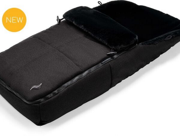 Osann Universal Footmuff with double zipper, storage compartments for dummies & a super soft lining - Black