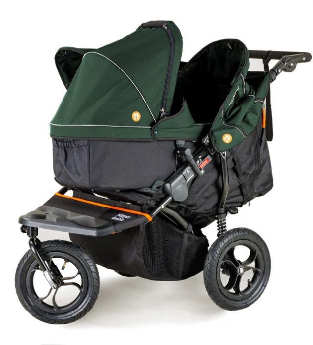 Out'n'About Nipper Double V5 Pushchair Lightweight, all-terrain buggy for two, suitable from birth to 4 years - Sycamore - Image 10