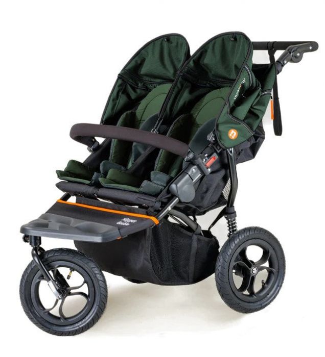 Out'n'About Nipper Double V5 Pushchair Lightweight, all-terrain buggy for two, suitable from birth to 4 years - Sycamore - Image 6
