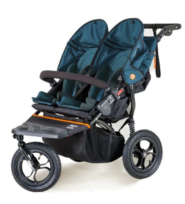 Out'n'About Nipper Double V5 Pushchair Lightweight, all-terrain buggy for two, suitable from birth to 4 years - Highland Blue - Image 8