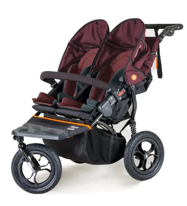 Out'n'About Nipper Double V5 Pushchair Lightweight, all-terrain buggy for two, suitable from birth to 4 years - Brambleberry - Image 7