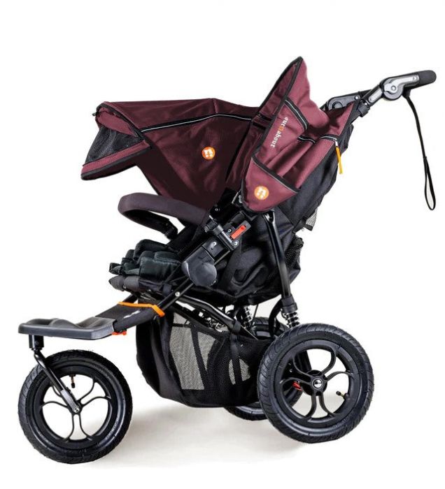 Out'n'About Nipper Double V5 Pushchair Lightweight, all-terrain buggy for two, suitable from birth to 4 years - Brambleberry - Image 3
