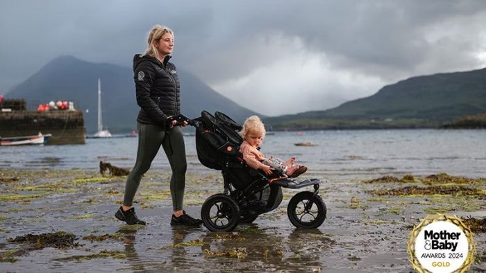 Out'n'About Nipper Double V5 Pushchair Lightweight, all-terrain buggy for two, suitable from birth to 4 years - Highland Blue - Image 3