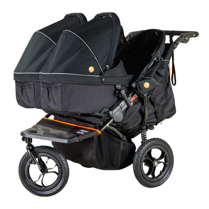 Out'n'About Nipper Double V5 Pushchair Lightweight, all-terrain buggy for two, suitable from birth to 4 years - Summit Black - Image 10