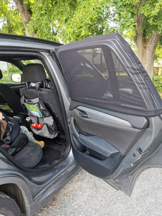 Tineo Car Back Seat Window Sunshade - Set of 2 "Sock" Cover Shades - Image 7