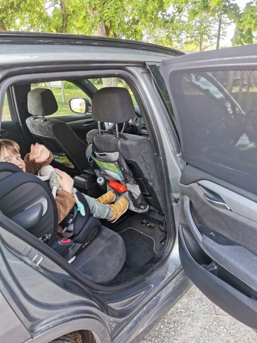 Tineo Car Back Seat Window Sunshade - Set of 2 "Sock" Cover Shades - Image 3