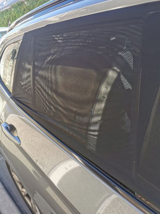 Tineo Car Back Seat Window Sunshade - Set of 2 "Sock" Cover Shades - Image 4