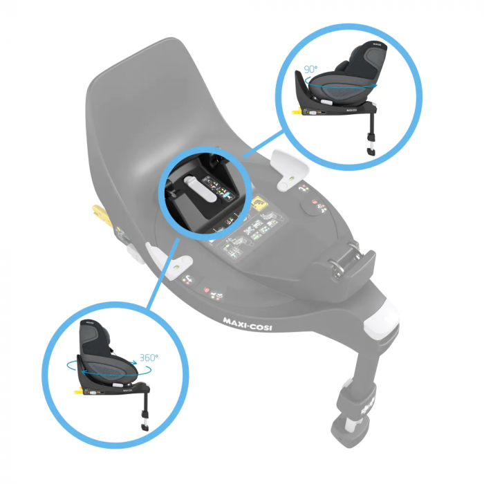 Maxi-Cosi Familyfix Rotating Base compatible with Maxi-Cosi 360 Pearl & Pebble Baby Car Seats - Image 5