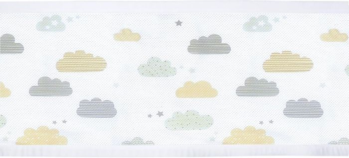BreathableBaby Mesh Cot Bed Liner – Classic Collection – Fits 4 Sides – Safe Anti-Bumper Design – Cloud 9 - Image 5