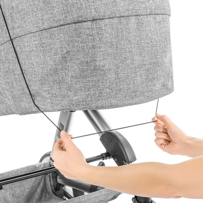 ShineSafe Universal UVF50 Protection Pram Sunshade - Grey - Image 4