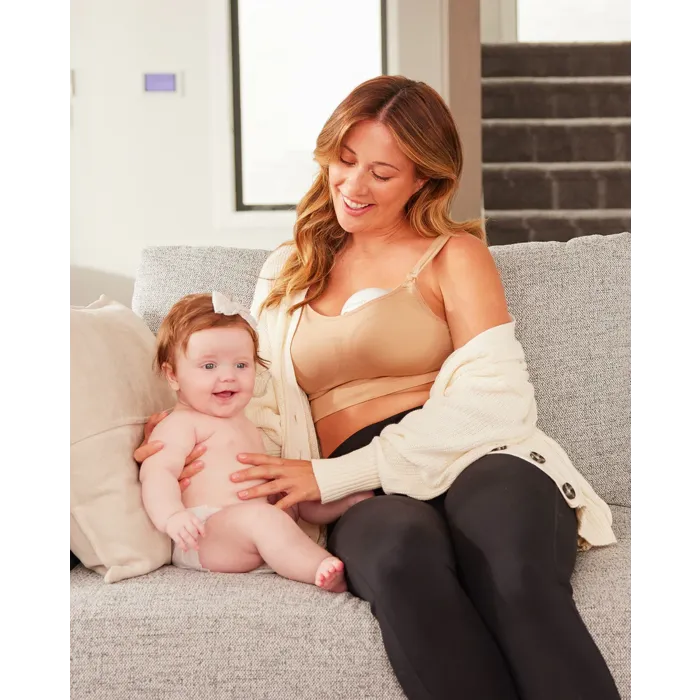 Momcozy All-in-one Single M5 Wearable Breast Pump - Painlessly Pump (+ 1 free box of Thermobaby Breast Pads) - Image 7