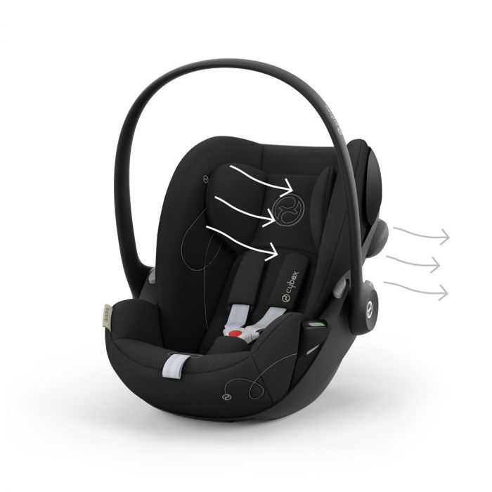 Cybex Cloud G i-Size Carrytot in Magic black & Isofix base - Image 8