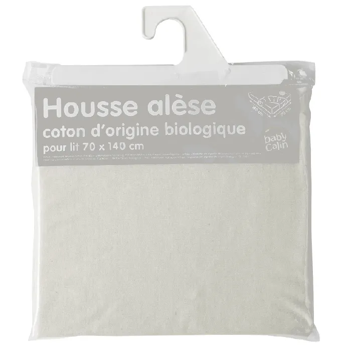 Babycalin Bio Cotbed Mattress Protector – 140 x 70 cm – Organic Cotton – Soft & Breathable - Image 2