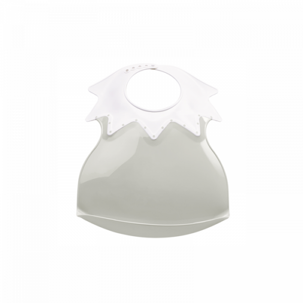 Thermobaby Arlequin Catch-All Soft Plastic Bib - Grey