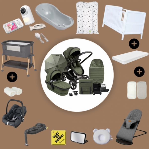 Black Friday Candy Peach 7 Newborn Bundle with Maxi-Cosi CabrioFix i-Size & Base - Assorted Colours