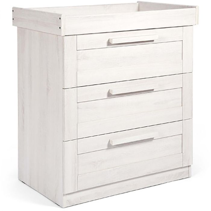 Mamas & Papas Atlas Cotbed, Dresser & Wardrobe Package - Nimbus White - Image 8