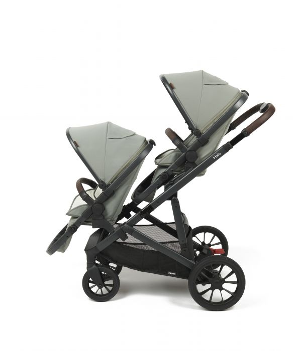 Babylo Zummi Halo Travel System (includes seat unit, carrycot, car seat adaptors, seat liner, organiser, cupholder & rain cover) - Sage Green - Image 20