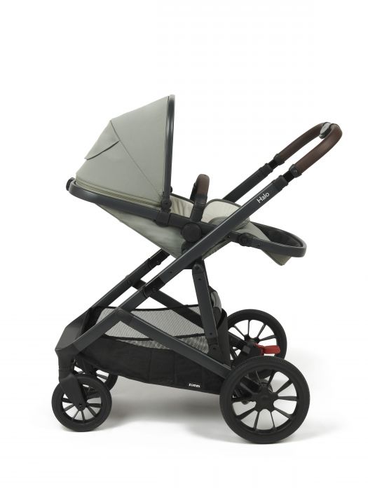 Babylo Zummi Halo Travel System (includes seat unit, carrycot, car seat adaptors, seat liner, organiser, cupholder & rain cover) - Sage Green - Image 4