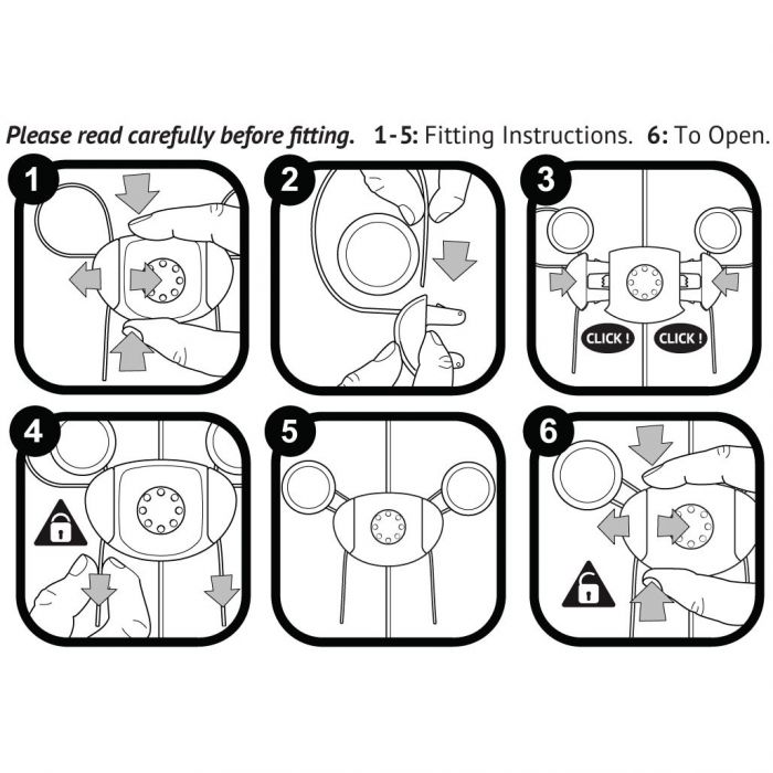 Clippasafe Flexi Tie Cabinet Lock - Image 3