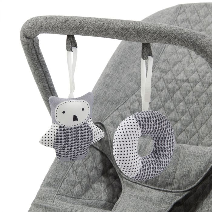 Babylo Gravity Baby Bouncer & Toy Bar - Grey - Image 2