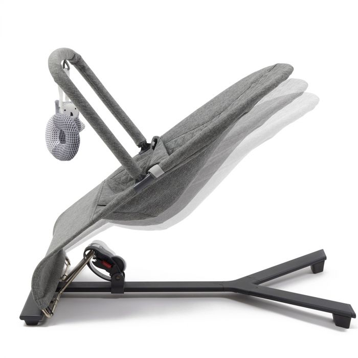 Babylo Gravity Baby Bouncer & Toy Bar - Grey - Image 5