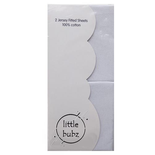 Little Bubz Moses Fitted Sheets 2 pack - Assorted Colours