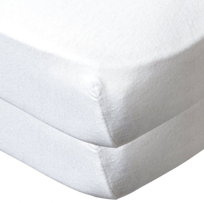Babycalin 2-Pack Cotbed Fitted Sheets – 140x70 cm – 100% Cotton – White