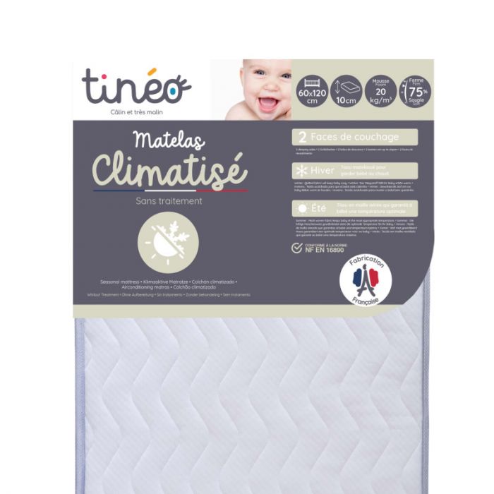 Tineo Deluxe Quilted Seasonal Cot Mattress – Reversible for Year-Round Comfort | Made in France - Image 5