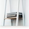 Children's Wooden Clothes Rail - White & Natural Wood - Image 2