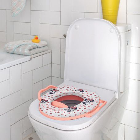 Disney Minnie Mouse Cushioned Toilet Trainer with handles - Image 2