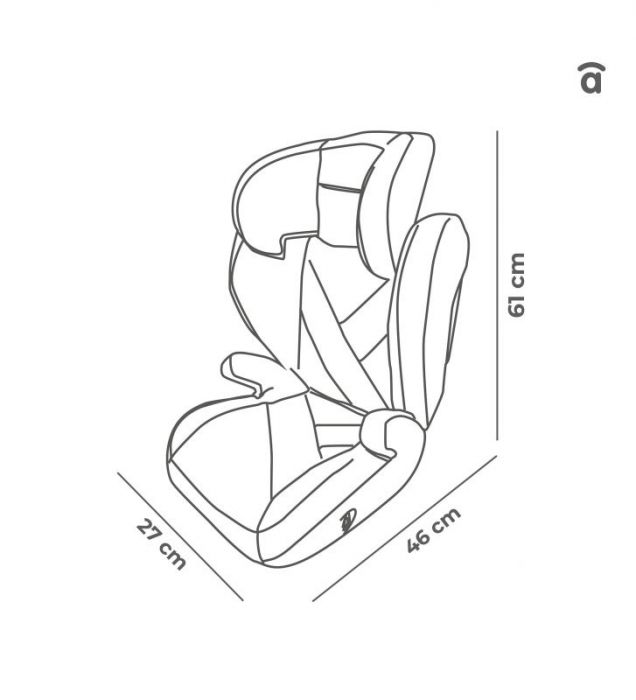 Asalvo Xtreme High Back Booster Car Seat (4 – 12 Years / 100–150 cm) - Image 2