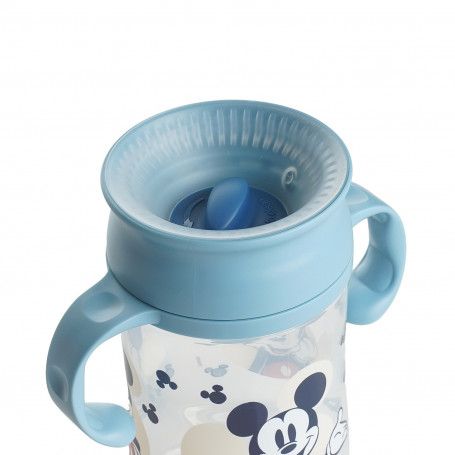 Disney Baby Mickey 360° Trainer Cup with Lid – Leak-Proof Baby Drinking Cup with Handles (395ml) - Image 3