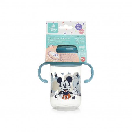 Disney Baby Mickey 360° Trainer Cup with Lid – Leak-Proof Baby Drinking Cup with Handles (395ml) - Image 2