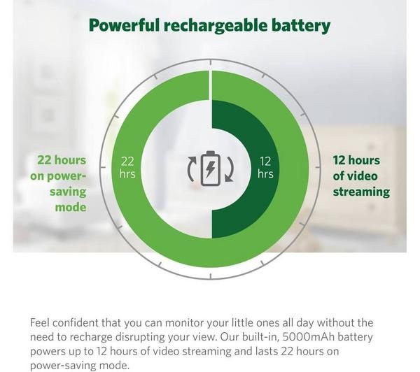 LeapFrog LF815HD 5" Smart Video Baby Monitor – Full HD, Colour Night Vision, Remote Access & Night Light - Image 7