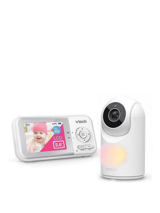VTech VM3263 2.8" Digital Video Baby Monitor – Pan & Tilt Camera, Night Light, Long Battery Life